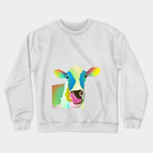 Colorful Cow Crewneck Sweatshirt